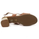 Miss Emmanuelle sandaal cognac leder E22087-T